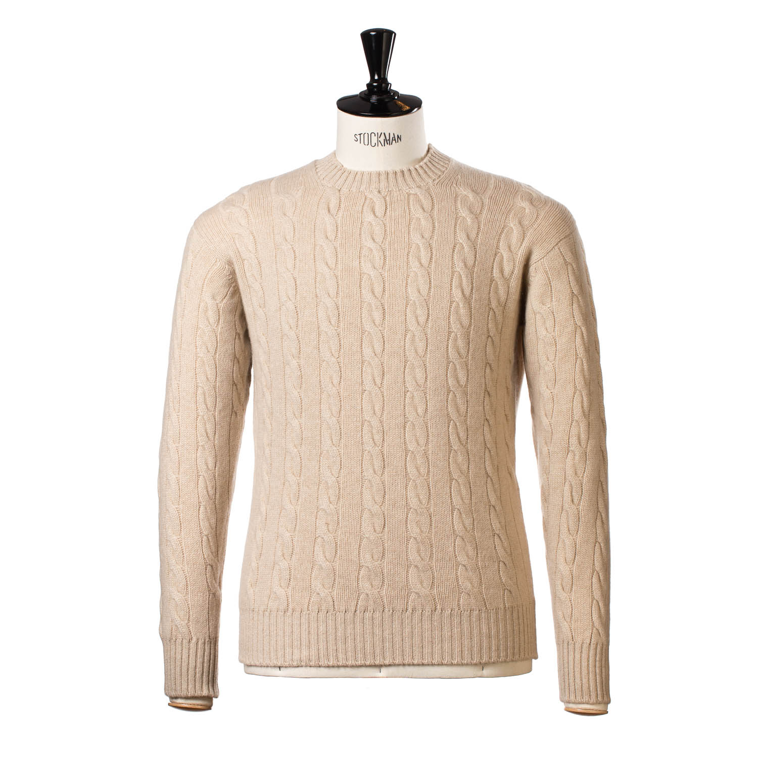 Zopf-Pullover "Chirnside Cable" aus reinem schottischen 4 Ply-Kaschmir